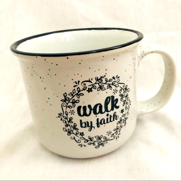 ‘Walk By Faith’ Coffee Tea Ceramic Mug Cup - Picture 1 of 4